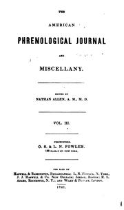 Cover of: The Phrenological Journal and Science of Health