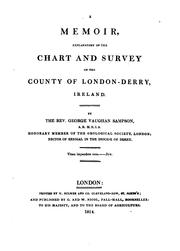 Cover of: A Memoir: Explanatory of the Chart and Survey of the County of London-Derry, Ireland