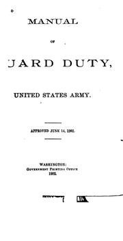 Manual of Guard Duty, United States Army