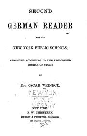 Cover of: Second German Reader for the New York Public Schools