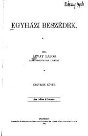 Egyházi beszédek by Lajos Lévay