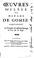Cover of: Œuvres mêlées de Madame de Gomez: contenant ses tragedies & differens ouvrages en vers & en prose.
