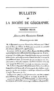 Cover of: Bulletin de la Société de géographie