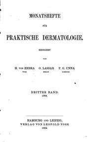 Cover of: Monatshefte für praktische Dermatologie by 