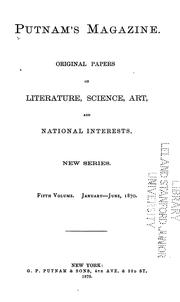 Cover of: Putnam's Magazine: Original Papers on Literature, Science, Art, and National Interests by 