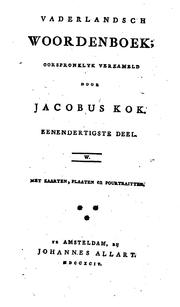 Cover of: Vaderlandsch woordenboek by 