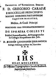 Front cover of Positiones suas physioastronomicas de sphaera coelesti: publicè ... by Unknown