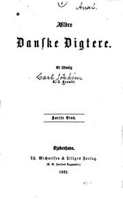 Cover of: Aeldre danske digtere