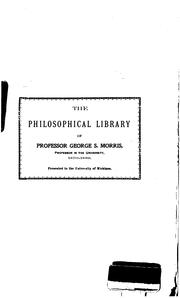 Cover of: Die metaphysische Theorie der griechischen Philosophie nach ihren Principien ...