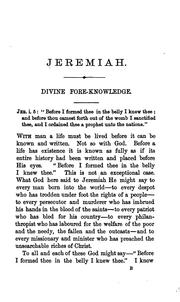 Cover of: Morning and evening walks with the prophet Jeremiah | 