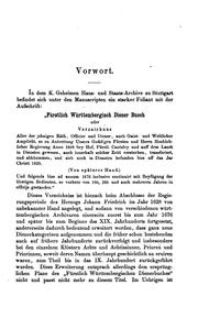 Cover of: Fürstlich württembergisch Dienerbuch vom IX. Bis zum XIX. Jahrhundert