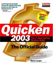 Cover of: Quicken 2003: the official guide