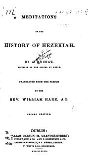 Meditations on the History of Hezekiah by Auguste Louis Philippe Rochat