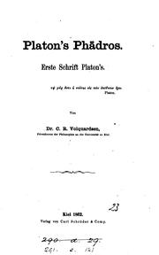 Cover of: Platon's Phädros: Erste Schrift Platon's