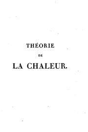 Cover of: Théorie analytique de la chaleur by 