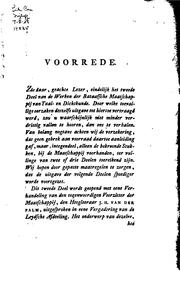 Cover of: Werken der Bataafsche maatschappij van tal-en dichtkunde