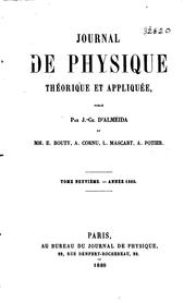 Cover of: Journal de physique théorique et appliquée