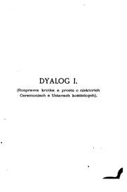 Trzy nieznane dyalogi z wieku XVI by Biblioteka Kórnicka