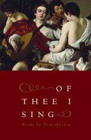 Cover of: Of thee I sing: poems