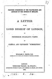Cover of: Proposed surrender of the Prayer-book and Articles of the Church of England ...
