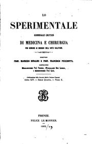 Cover of: Lo Sperimentale