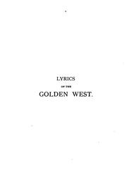 Cover of: Lyrics of the Golden West