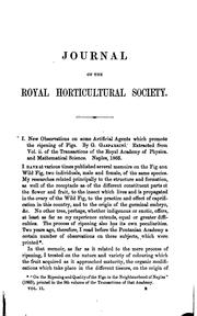 Cover of: Journal of the Royal Horticultural Society