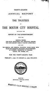 Annual report of the trustees of the Boston City Hospital. 1887 by No name