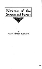 Cover of: Rhymes of the Stream and Forest