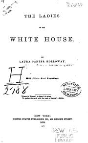 Cover of: The Ladies of the White House