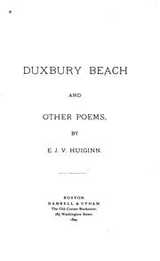 Cover of: Duxbury Beach and Other Poems