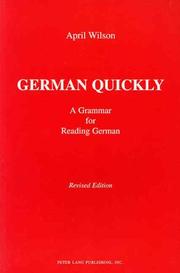 Cover of: German quickly