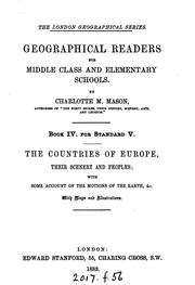 Cover of: Geographical readers for elementary schools by 