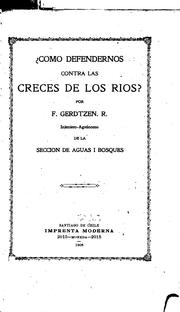 Cover of: Como defendernos contra las creces de los riós? by 
