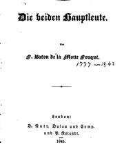 Cover of: Die beiden Hauptleute