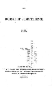 Cover of: The Journal of Jurisprudence