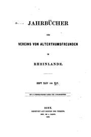 Cover of: Bonner Jahrbücher