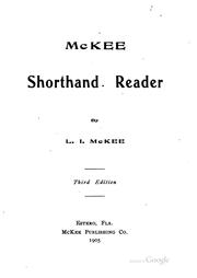 Cover of: McKee Shorthand Reader