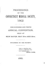 Cover of: Proceedings of the Connecticut Medical Society ...