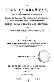 An Italian grammar by N. Minola