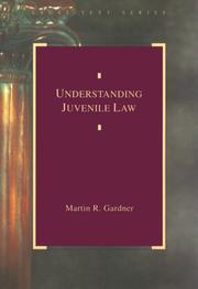 Cover of: Understanding juvenile law