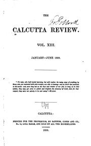 Cover of: The Calcutta Review