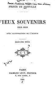 Cover of: Vieux souvenirs: 1818-1848 by 
