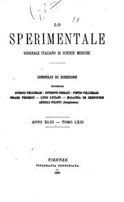 Cover of: Lo Sperimentale