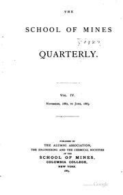 Cover of: The School of Mines Quarterly