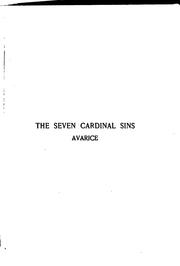Avarice--Anger: Two of the Seven Cardinal Sins