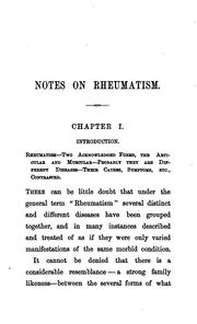 Cover of: Notes on rheumatism | 