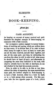 Cover of: Elements of Book-keeping: In a Series of Short Examples. For the Use of Schools by 