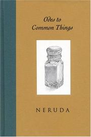 Cover of: Odes to common things