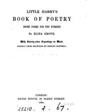 Cover of: Little Harry's book of poetry